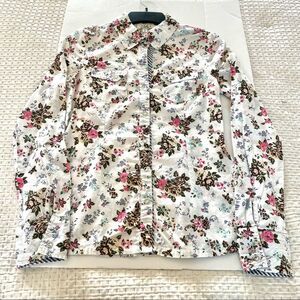 l.e.i. Women's Cottage Core Button Down Shirt Size M